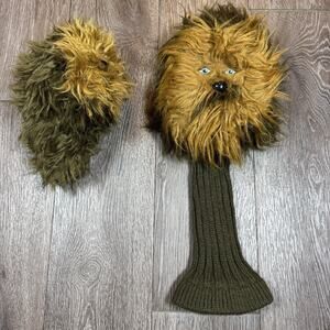 Lot Of 2 Star Wars Chewbacca Chewie Wookie Golf Club Driver Head Covers
